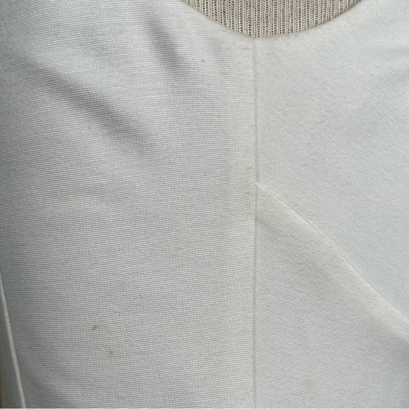 Trina Turk Ivory White Knit Cocktail Sheath Dress Faceted Beaded Neckline 4 NWT - Picture 14 of 15